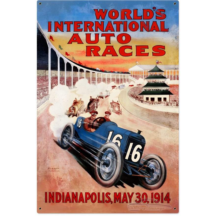 World Races Metal Sign - 24" x 36"
