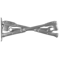 Crossed Wrench & Socket Sign Bracket for Garage Mechanic Decor