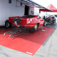 12 ft x 40 ft Racing Pit and Garage Floor Mat - Heavy-Duty PVC