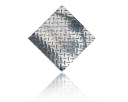 Two Pack of 2'x2' Polished Diamond Plate Wall or Floor Tiles