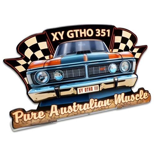 XY GTHO 351 Topper Metal Sign - 6" x 4"