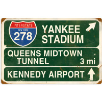 Yankee Stadium Metal Sign - 24" x 16"