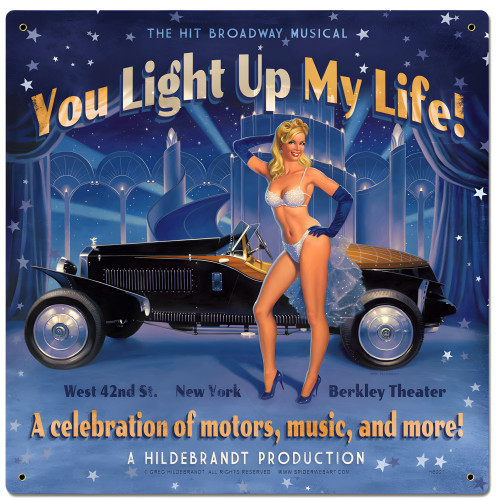 You Light Up My Life Metal Sign - 12" x 12"