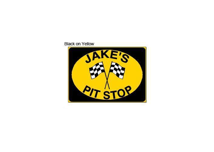 Personalized Aluminum Pit Stop Sign