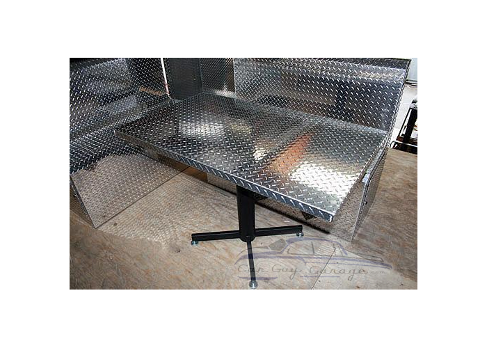 Diamond Plate Table and Booth Chairs