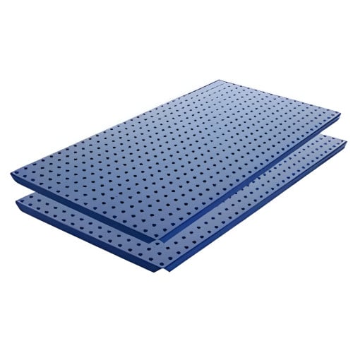 Two 16" x 32" Powdercoated Metal Pegboards