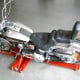 Red Powder Coated Motorcycle Dolly