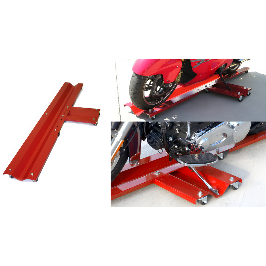 Red Powder Coated Motorcycle Dolly Red Powder Coated Motorcycle Dolly