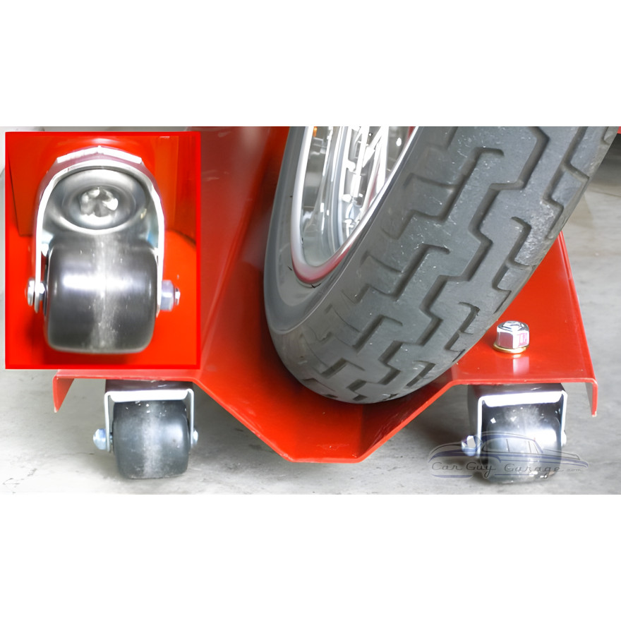 Red Powder Coated Motorcycle Dolly Red Powder Coated Motorcycle Dolly