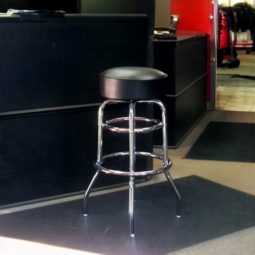 High Grade Black Padded Shop Stool