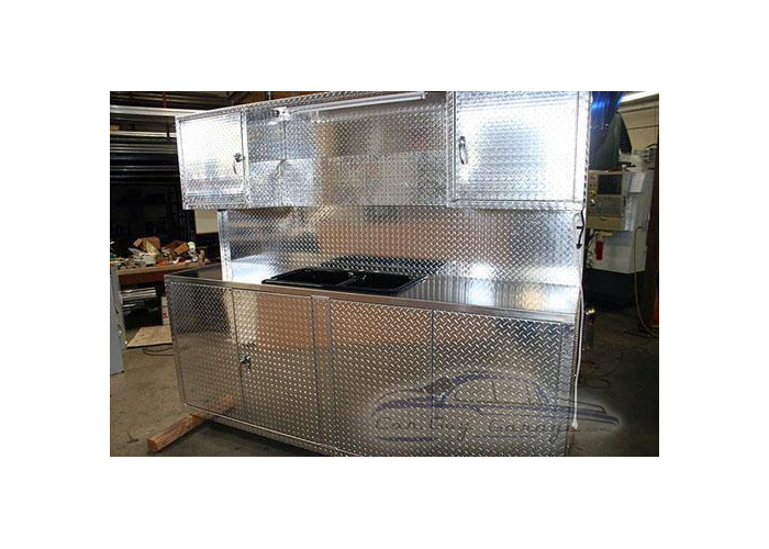 Diamond Plate Kitchen Garage Cabinets