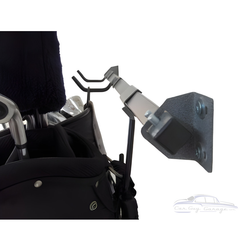 Garage Golf Bag Wall Mount Rack, Heavy-Duty Steel, Holds 3 Bags