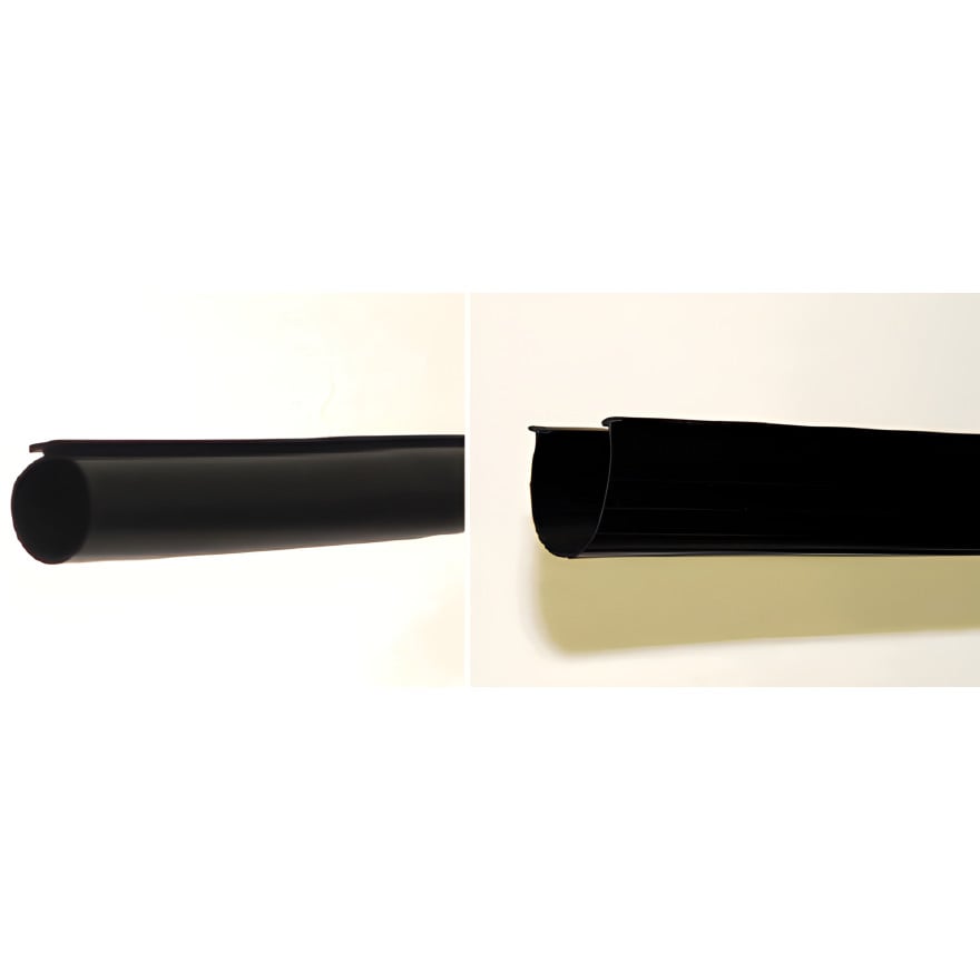 Garage Door Bottom Weather Seal, 3.5 in U-Shape, Double 1/4 in T-Ends