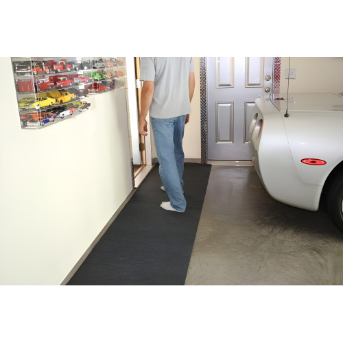Charcoal 29" W x 18' L Garage Floor Runner Mat