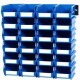 Twenty-Four Blue Small Hang & Stack Locking Bins