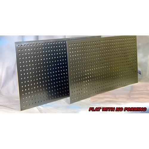 Two 17" x 33" Galvanized Flat Metal Pegboards