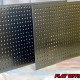 Two 17" x 33" Galvanized Flat Metal Pegboards Two 17" x 33" Galvanized Flat Metal Pegboards