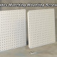 Two 16" x 16" Powdercoated Metal Pegboards