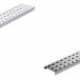 Two Galvanized Pegboard Strips