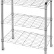 2 Pack of Silver 3 Tier Quick Storage Racks