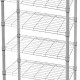 2 Pack of Silver 3 Tier Quick Storage Racks