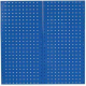 Two Narrow Square Hole Pegboard Panels