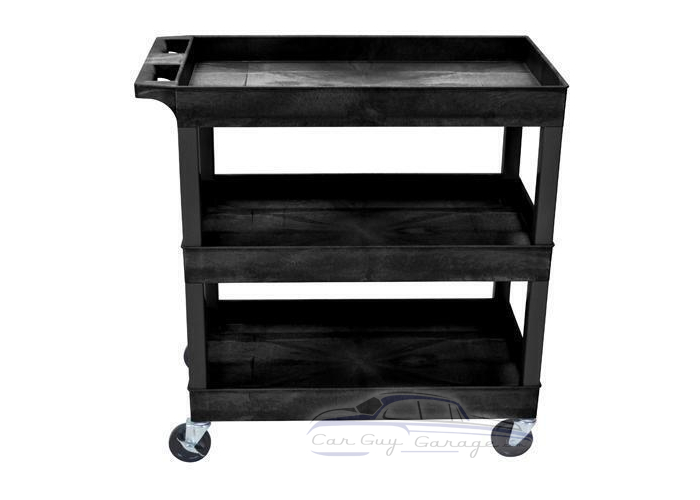 Black Eco 3 Shelf Tub Cart 