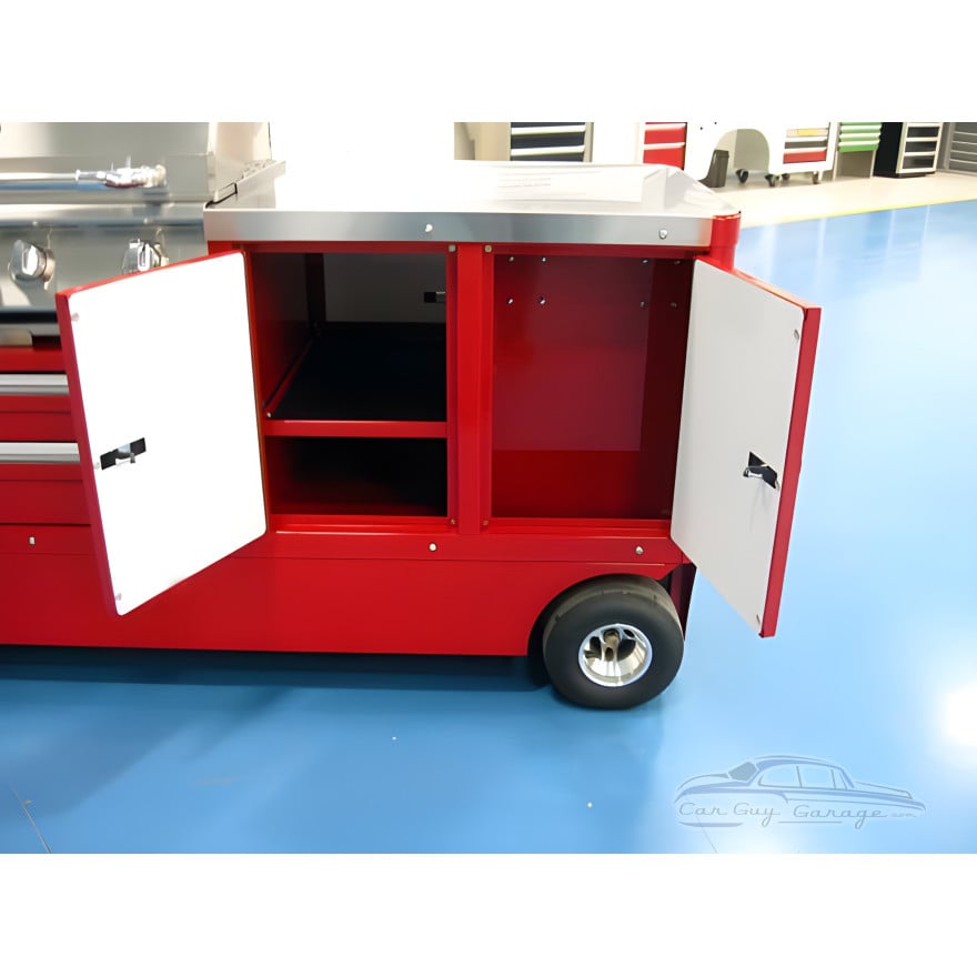 Mobile Aluminum BBQ Grill Cart