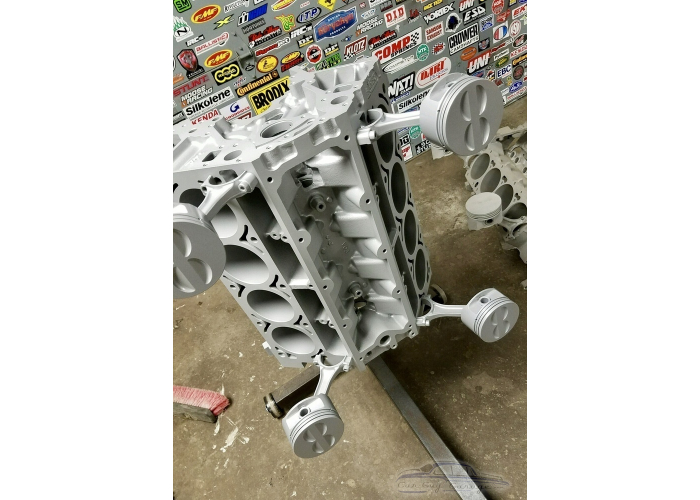 Chevy Engine Block Silver Coffee Table