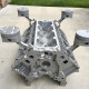 Chevy Engine Block Silver Coffee Table