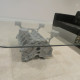 Chevy Engine Block Silver Coffee Table