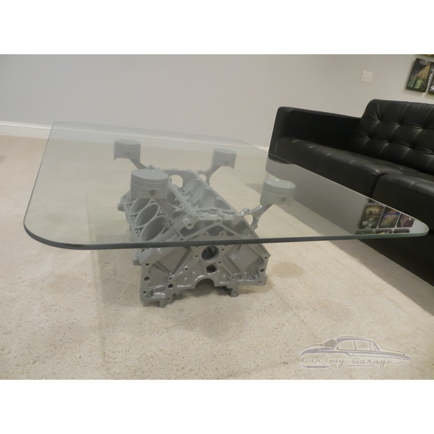 Chevy Engine Block Silver Coffee Table Chevy Engine Block Silver Coffee Table