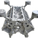 Chevy Engine Block Silver Coffee Table