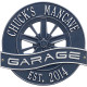 Personalized Cast Aluminum Racing Wheel Garage Plaque