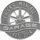 Personalized Cast Aluminum Racing Wheel Garage Plaque