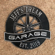 Personalized Cast Aluminum Racing Wheel Garage Plaque