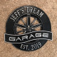 Personalized Cast Aluminum Racing Wheel Garage Plaque