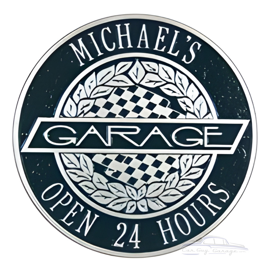 Personalized Cast Aluminum Victory Lane Garage Plaque Personalized Cast Aluminum Victory Lane Garage Plaque