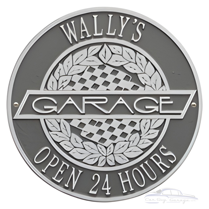 Personalized Cast Aluminum Victory Lane Garage Plaque Personalized Cast Aluminum Victory Lane Garage Plaque