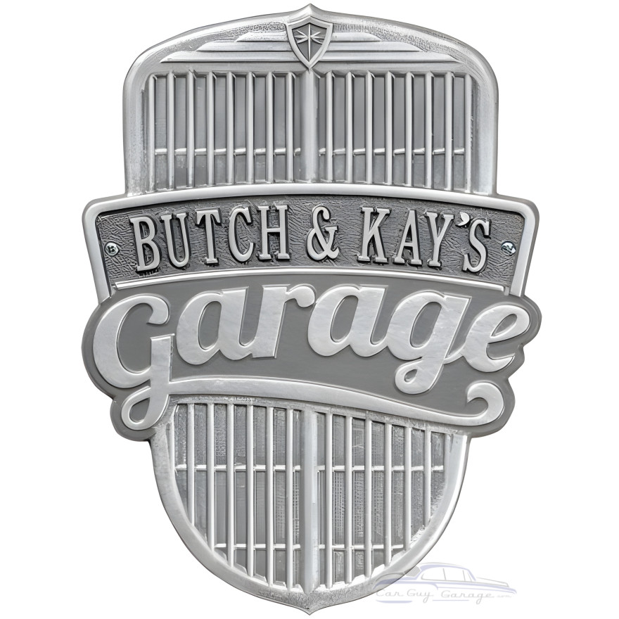 Personalized Cast Aluminum Car Grille Garage Plaque Personalized Cast Aluminum Car Grille Garage Plaque