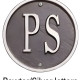 Personalized Cast Aluminum 2 Sided Garage Plaque with Bracket Personalized Cast Aluminum 2 Sided Garage Plaque with Bracket