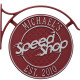 Personalized Aluminum 2 Sided Speed Shop Plaque with Bracket Personalized Aluminum 2 Sided Speed Shop Plaque with Bracket