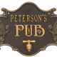 Personalized Cast Aluminum Hops and Barley Beer Pub Sign with Bottle Opener Personalized Cast Aluminum Hops and Barley Beer Pub Sign with Bottle Opener