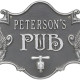 Personalized Cast Aluminum Hops and Barley Beer Pub Sign with Bottle Opener