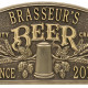 Personalized Cast Aluminum Quality Crafted Beer Arch Plaque