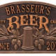 Personalized Cast Aluminum Quality Crafted Beer Arch Plaque Personalized Cast Aluminum Quality Crafted Beer Arch Plaque