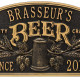 Personalized Cast Aluminum Quality Crafted Beer Arch Plaque