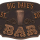 Personalized Cast Aluminum Established Bar Plaque Personalized Cast Aluminum Established Bar Plaque