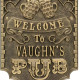 Personalized Cast Aluminum Pub Welcome Plaque