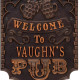 Personalized Cast Aluminum Pub Welcome Plaque